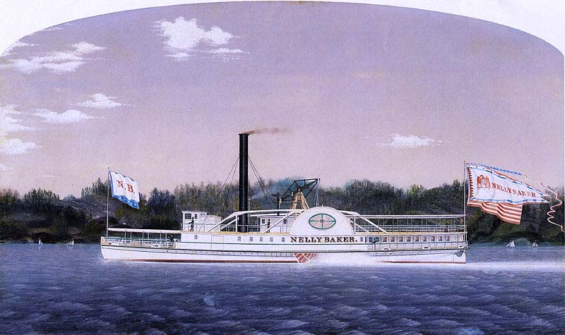 James Bard Nelly Baker, New England steamboat built 1855